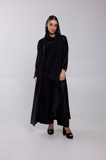 ABAYA - NIGHT BLACK - Soemae - Elegant Abayas