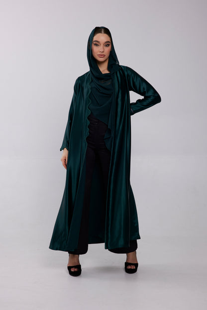 ABAYA - DARK GREEN - Soemae - Elegant Abayas