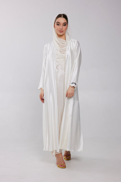 ABAYA - OFF WHITE - Soemae - Elegant Abayas