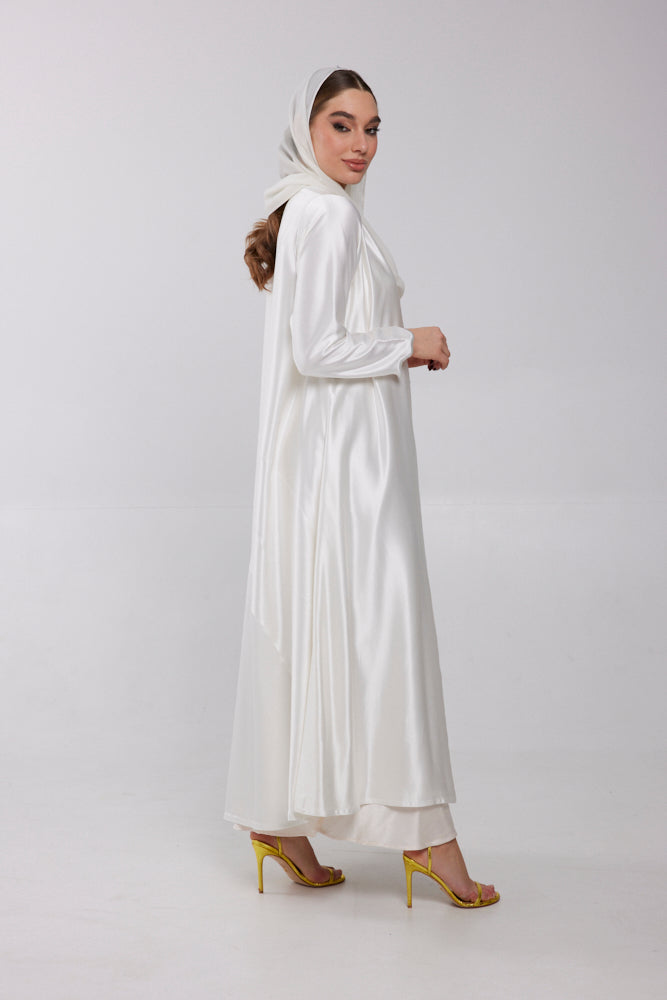 ABAYA - OFF WHITE - Soemae - Elegant Abayas